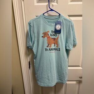 Mens Life is Good “Be Kind to Animals” T-Shirt NWT